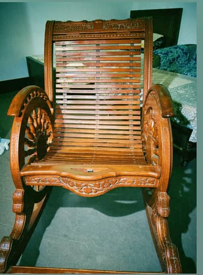 wooden rocking chair