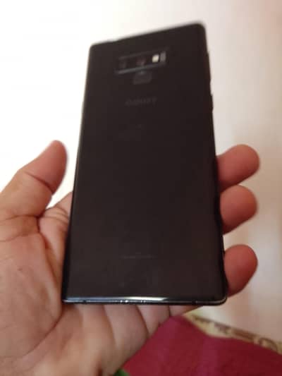 Samsung Mobile Note 9 dual sim all sim approve 6/128 glass crack