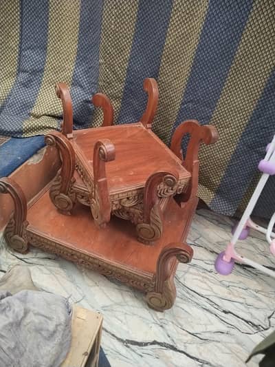 3 sofa table set ,wooden(chinioti)