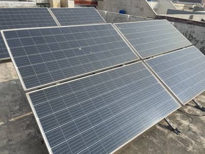 Solar panels with stand and inverter for sale