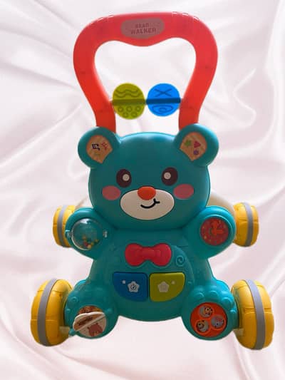 Bibi-inn 2-in-1 Baby Bear Walker & Activity Game Table