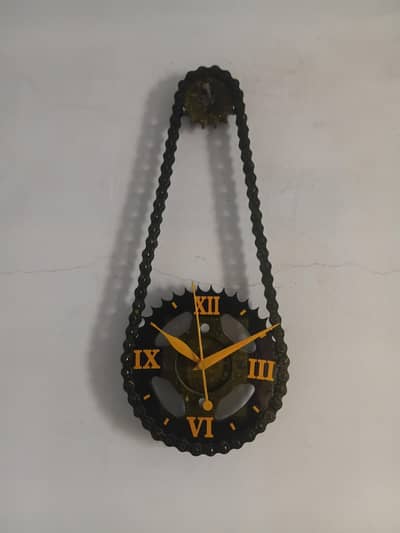 chain sprocket wall clock