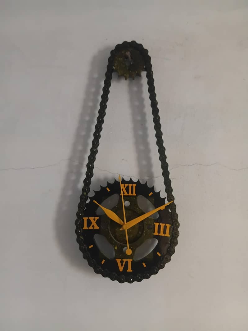 chain sprocket wall clock 0