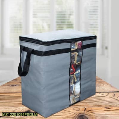 Non Wevon Storage Bag Gray Black