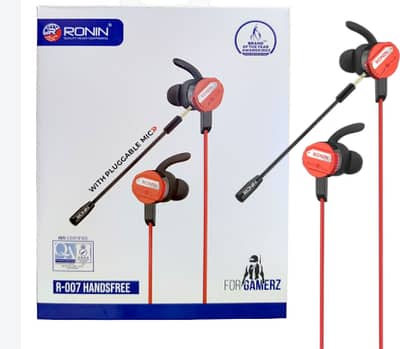 Samsung Mobile S22 Ultra ( GAMING HANDFREE RONIN 007 DOUBLE MIC