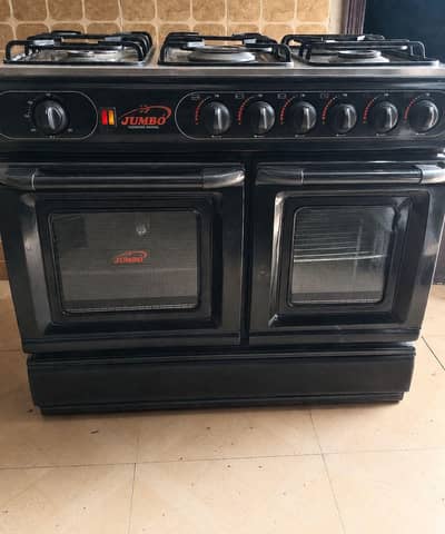 Cooking Range, 5 Stoves + 2 Grill Oven