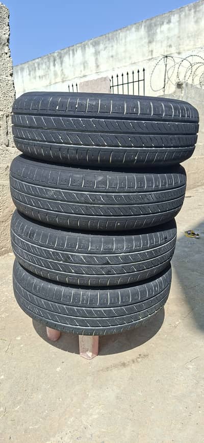 Dunlop. 165/65/14R used 2 years
