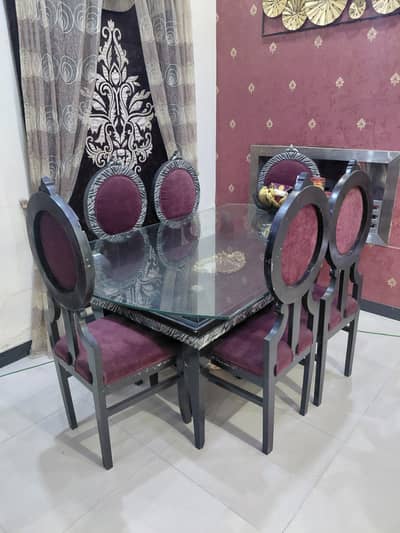 Table set with 6 chair