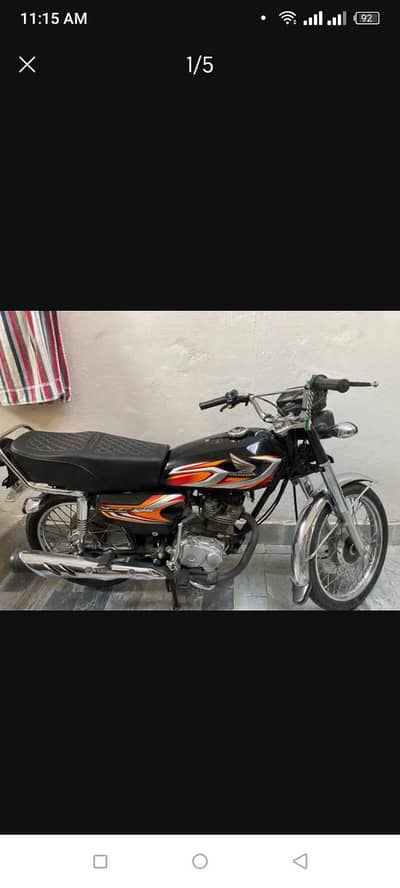 Honda CG 125 2022 model documents complete