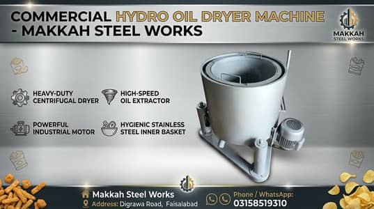 Hydro Oil Extractor Dryer Machine Hydro Oil Extractor Dryer Machine