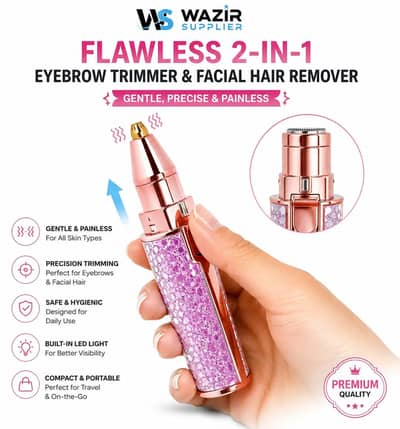 Rechargeable Womens Eyesbrows Facial Hair Trimmer 100 in stock