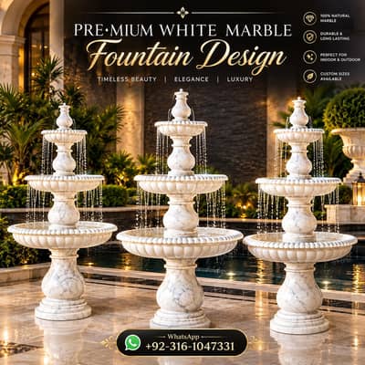 Marble Water Fountain Pakistan | Luxury Garden indoor and fountains