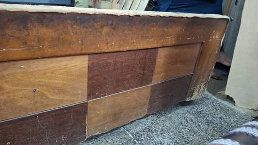 Wooden Double Bed | Vintage Wooden Bed | Strong Frame