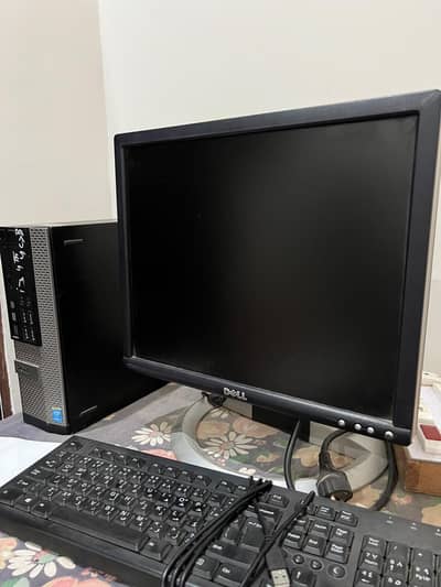 Dell Cpu core i3 4th gen with dell LCD