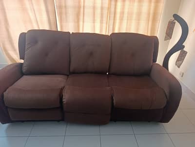 Recliner sofa from home centre dubai  Used but in good condition
