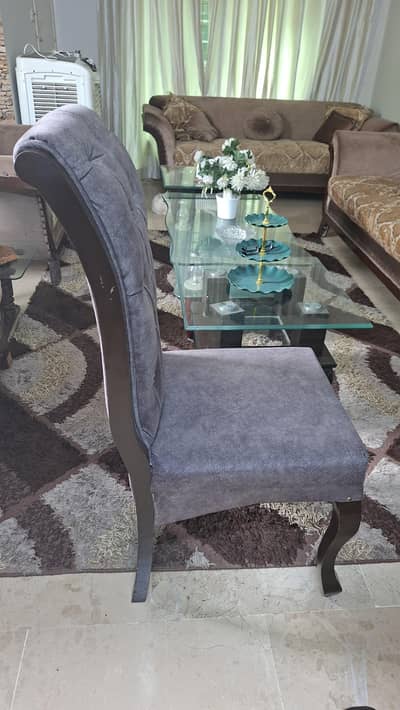 6 Shesham wood dinning chairs