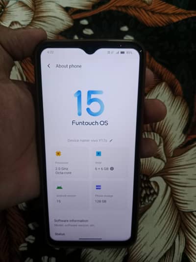 Vivo Y17s 6+6/128gb exchange possible