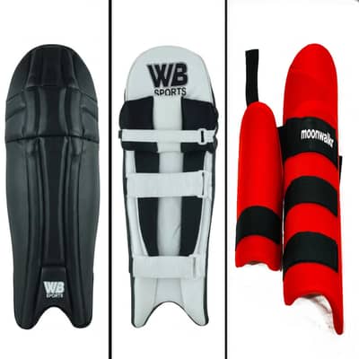 WB sports batting pads + moon walkr thigh pad