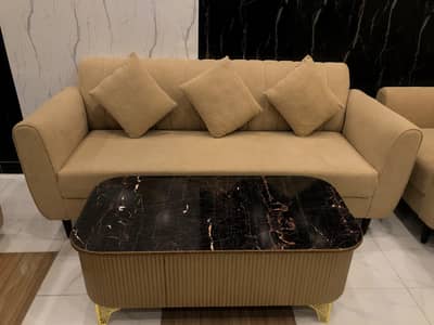 Brand New 5-Seater Sofa Set with Coffee Table – 4 months old