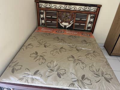 Sofa Set with Table + Queen Size Iron Bed & Mattress
