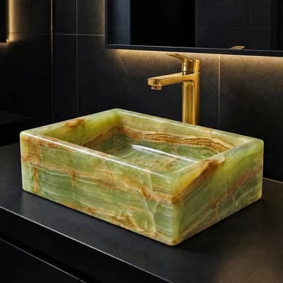 Natural Stone Sinks and washbasins | marble, onyx, travertine crafts