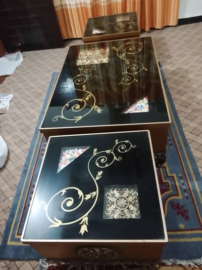 Center Table with 2 Side Table