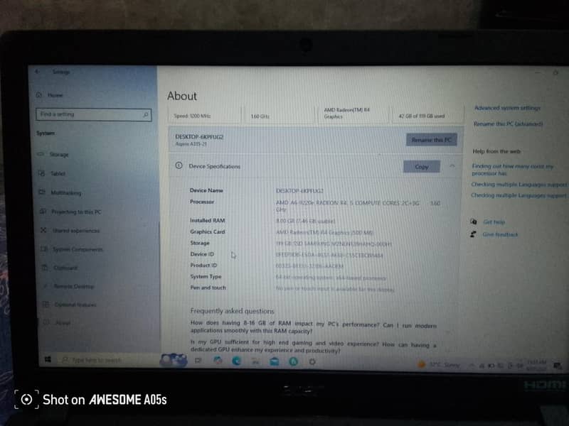Laptop About 0