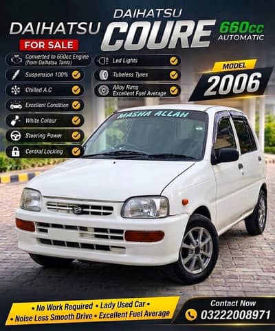 Daihatsu Cuore 2006 Automatic converted japanese 660cc