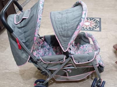 Baby Double Pram / Stroller – Excellent Condition
