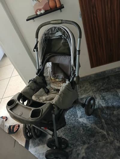 IMPORTED USED BABY PRAM 7/10