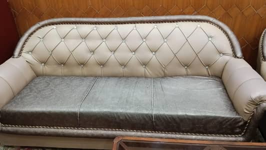 6 seater and L-shape sofa set