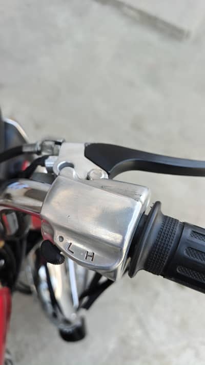 neat and clean motorcycle