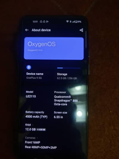 Oneplus 9 5G 12Gb ram 256Gb rom