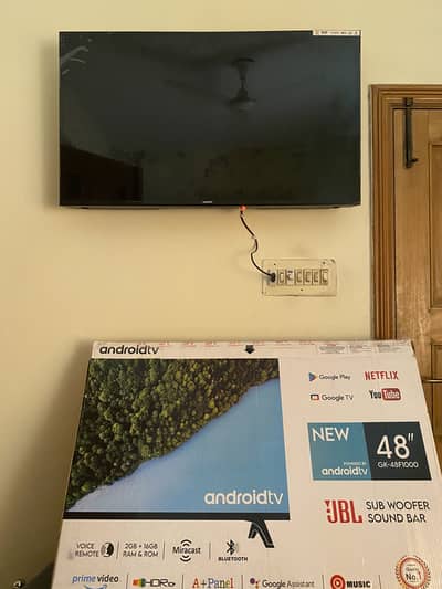 48 Inch Android Smart Led TV 2/16 Box Available with excellent cond