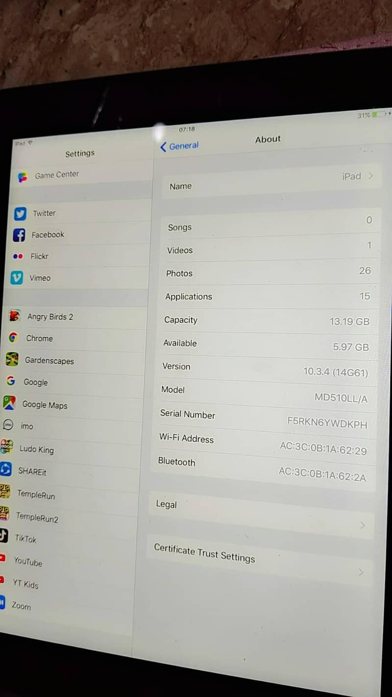ipad Apple 5