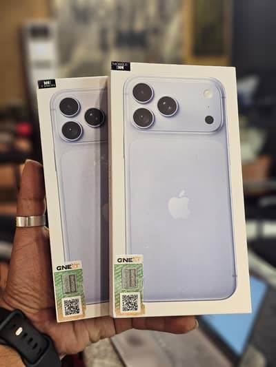 Box Pack Iphone 18 Pro Max 256GB / 512GB Glacier PTA Approve Ready
