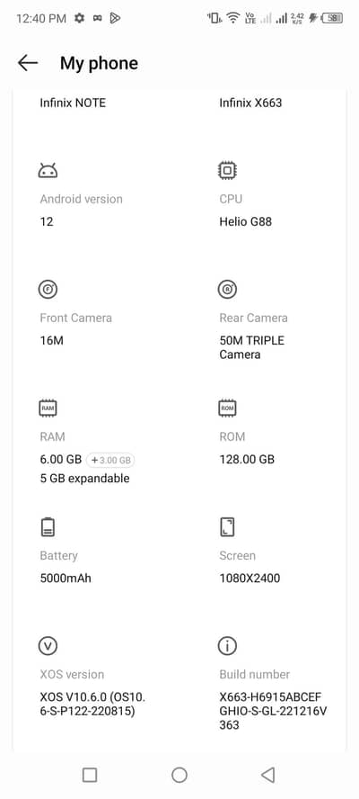 Infinix note 11