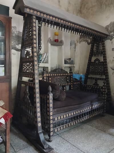 wooden jhola/ wooden swing