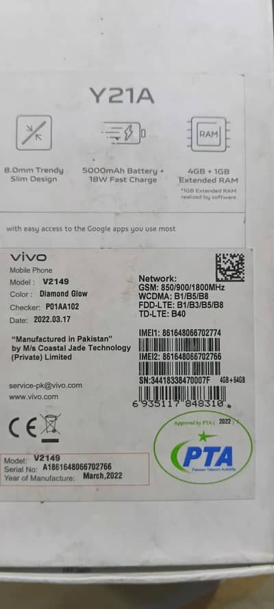Vivo Y21