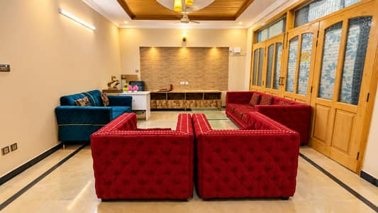 Fully Furnished 4 Rooms Ground Portion with TV Lounge & Kitchen Ideal Family Home (per day rent 20k)