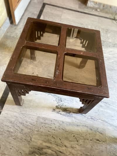 Table Wooden and mirror table