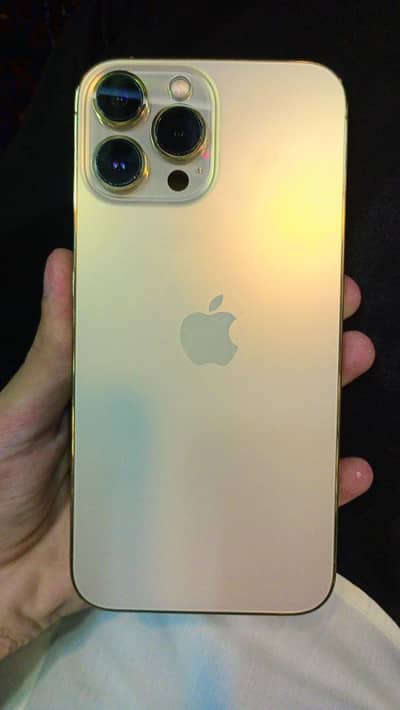 iPhone 13 Pro Max jv Gold 128gb 97%health 10/10