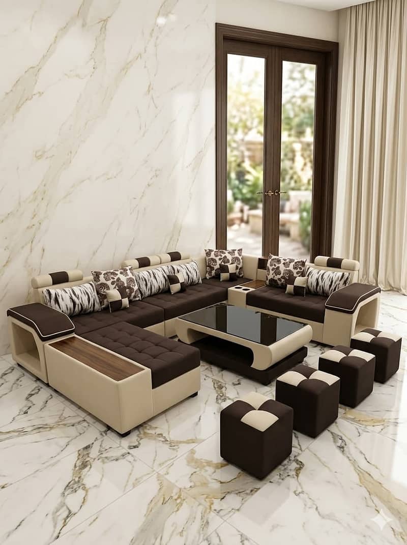 7 seater sofa/wooden sofa/modern sofa/L shape sofa/sofa set/corner sof 7