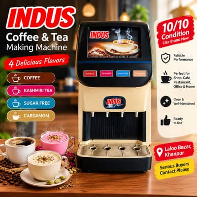 Indus Coffee & Tea Making Machine | Coffee, Kashmiri, Sugar Free & Car