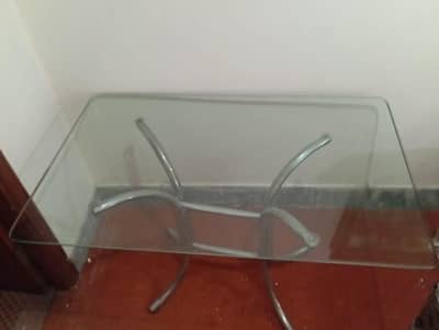 Glass dining table only
