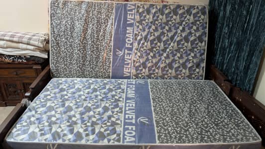 72*38 inches 2 mattresses new, never used.