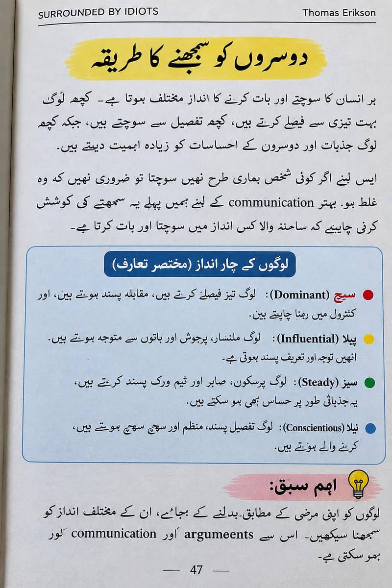 Surrounded by Idiots — لوگوں کو سمجھنے کی کتاب 2