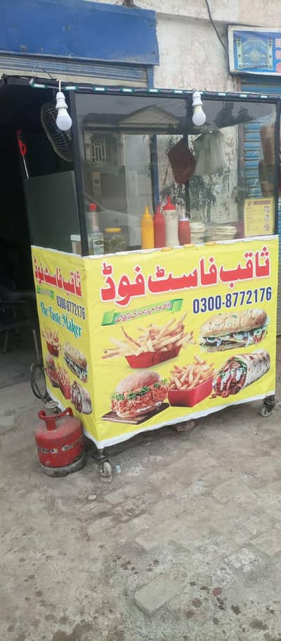 Burger shawarma fries counter for sale