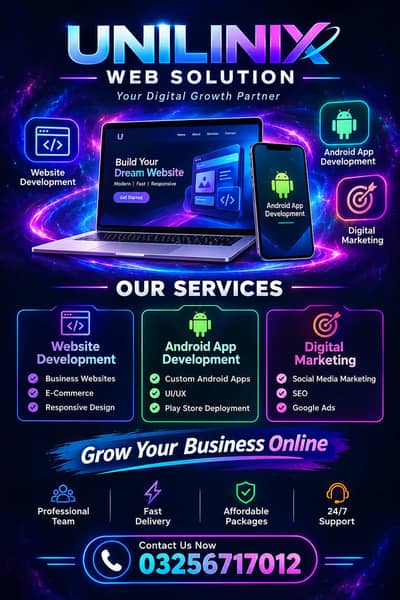 Website, Android App & Digital Marketing Services | Unilinx Web Soluti
