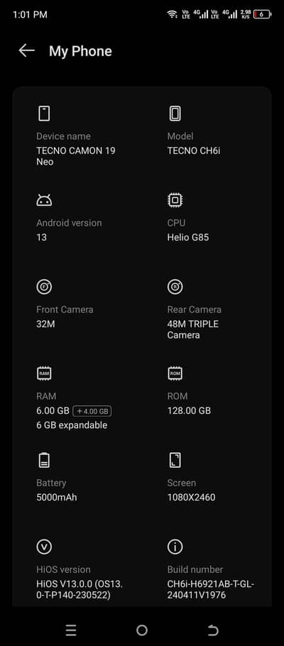 Tecno Camon 19neo